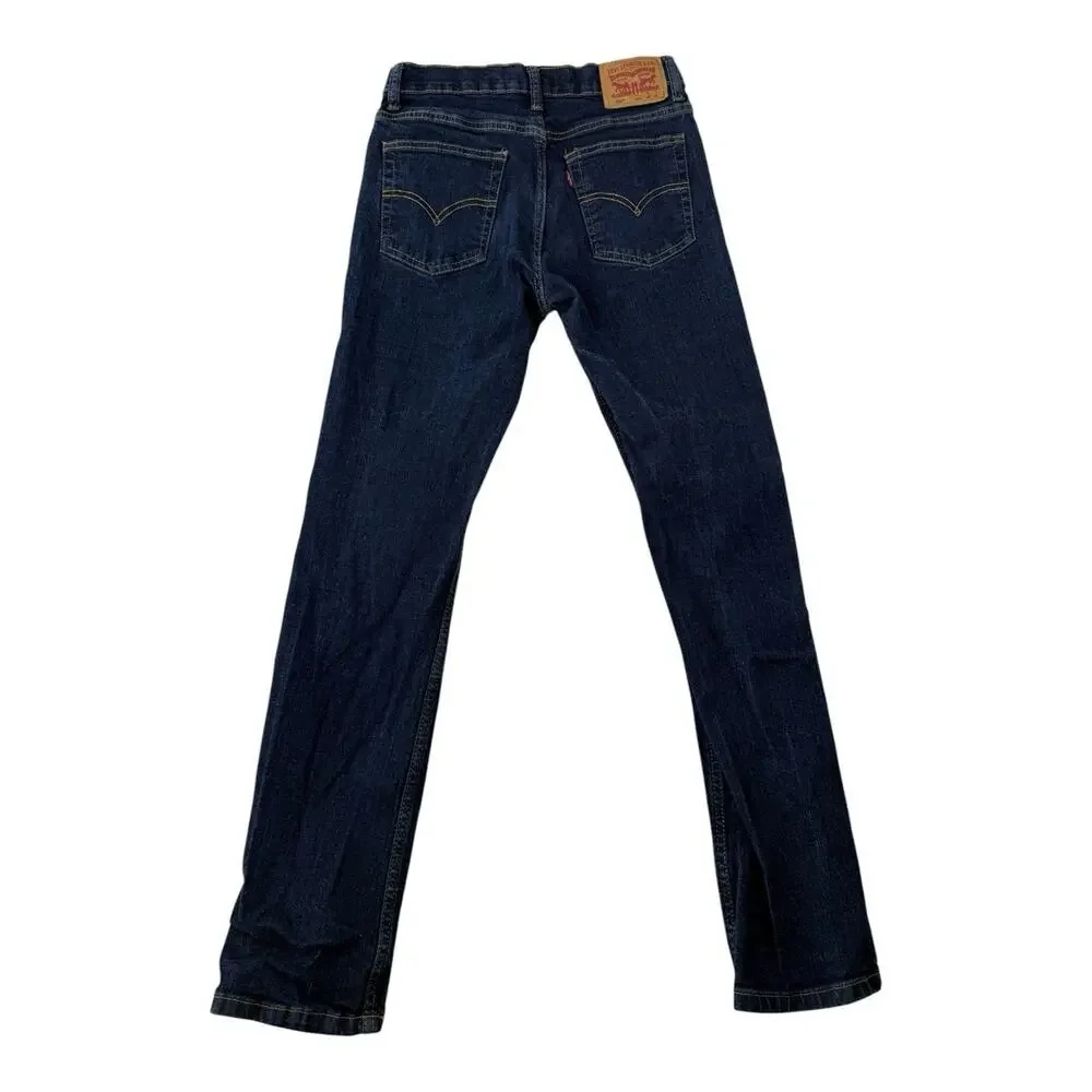 Levis 502 Boys Denim Jeans Sz 16 Reg 28 x 28